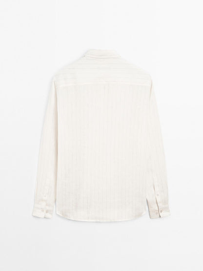 Regular fit pinstripe shirt