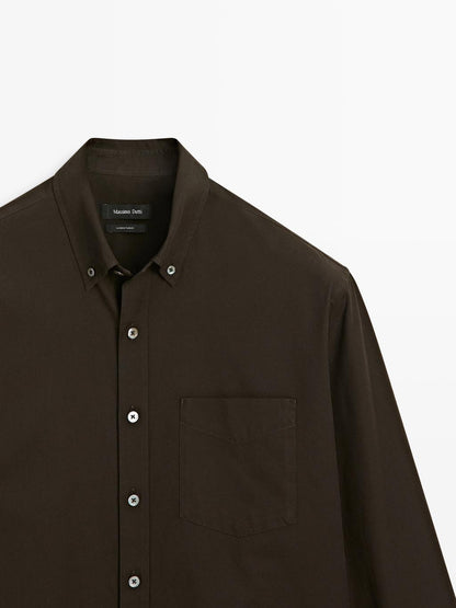 Regular-fit shirt with pocket