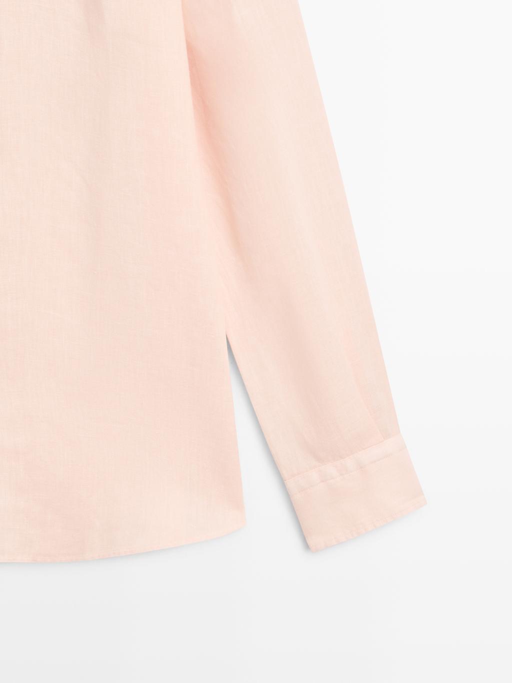 Slim fit stand collar shirt