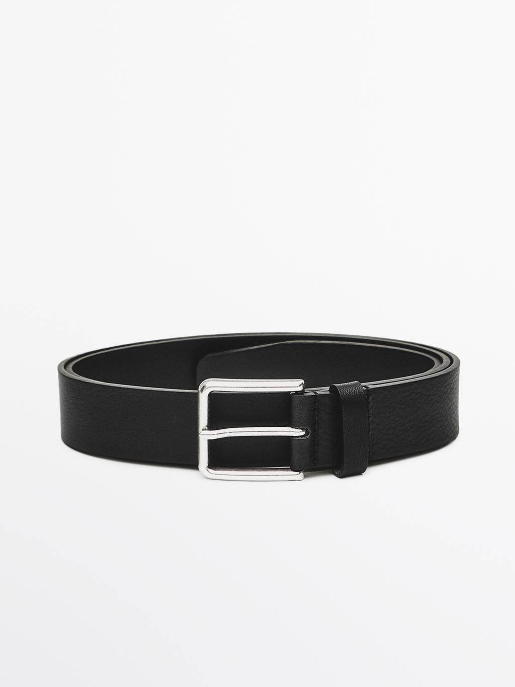 Nappa leather belt