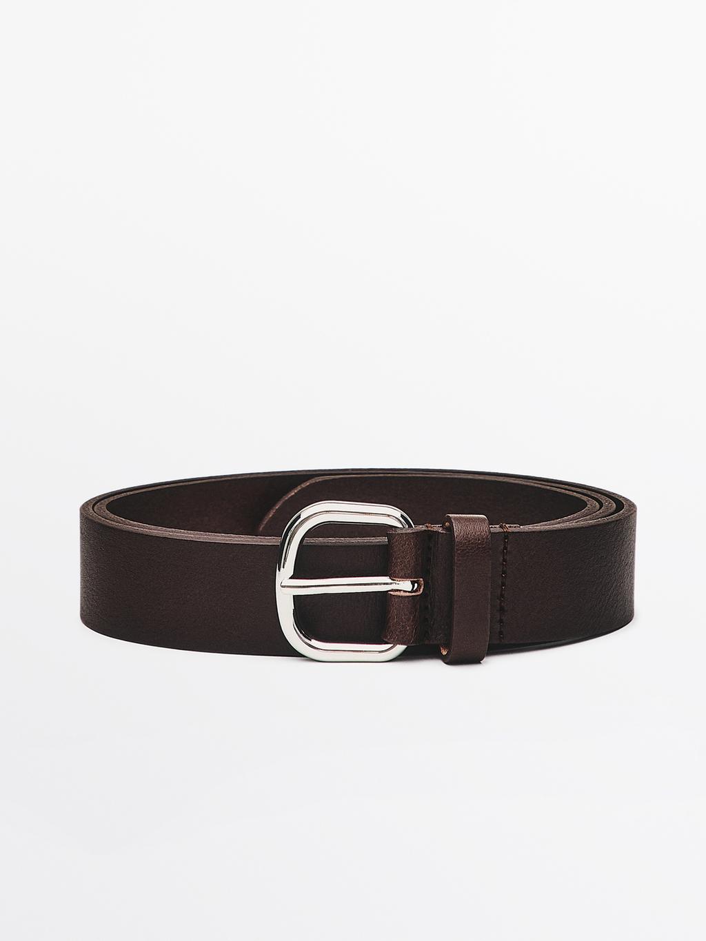 Soft nappa leather belt