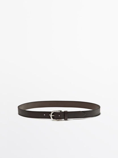 Nappa leather belt