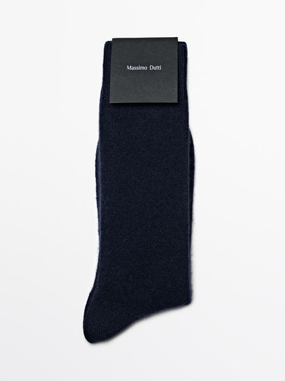 Cashmere blend knit socks