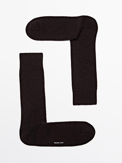 Cashmere blend knit socks
