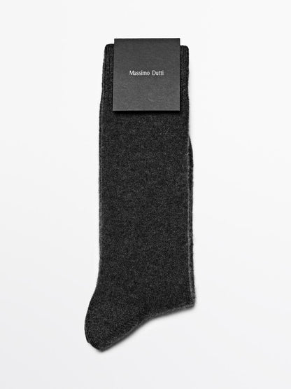 Cashmere blend knit socks