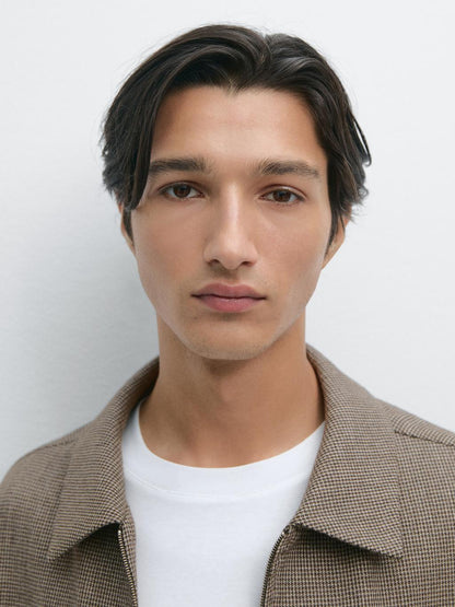 100% wool houndstooth jacket