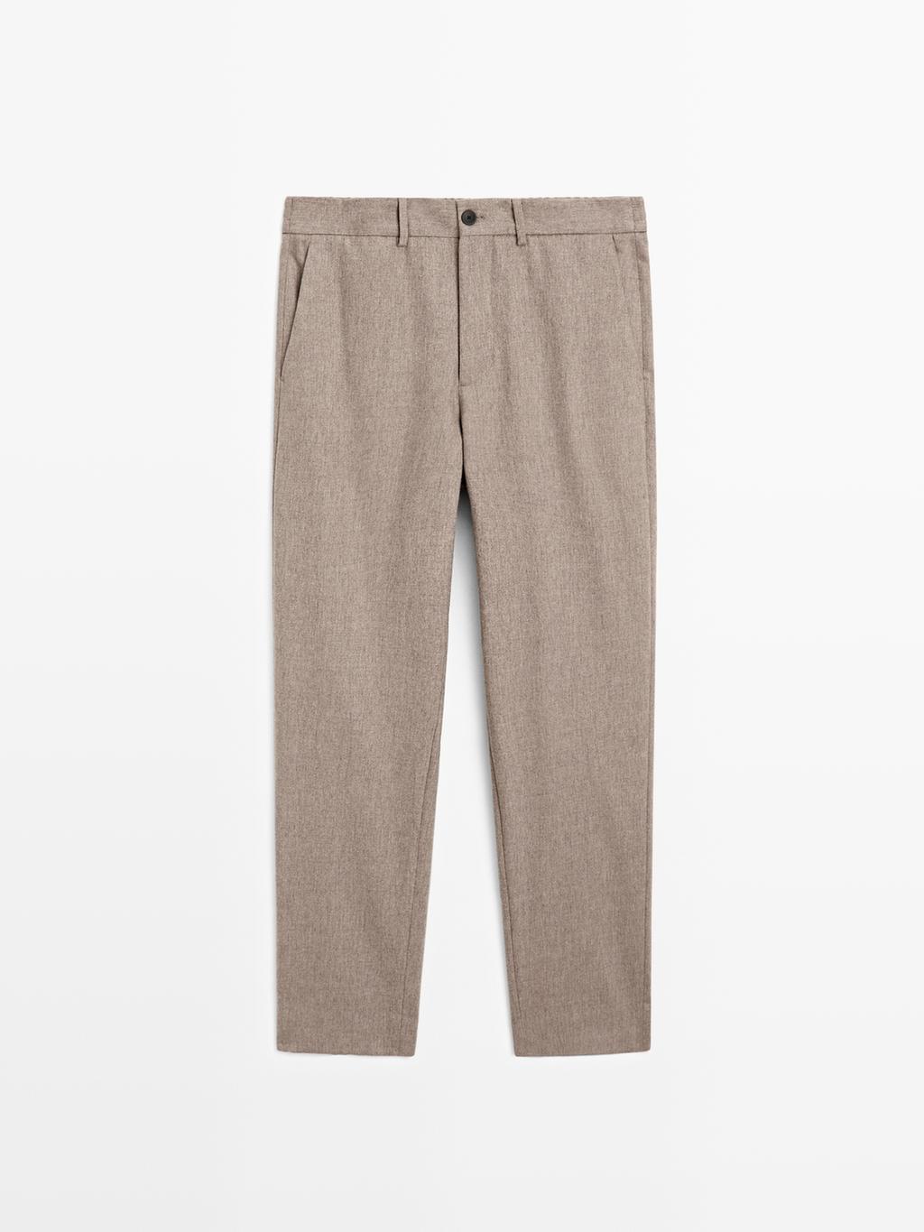Wool blend stretch trousers - LIMITED
