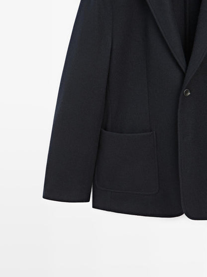 Wool blend blazer