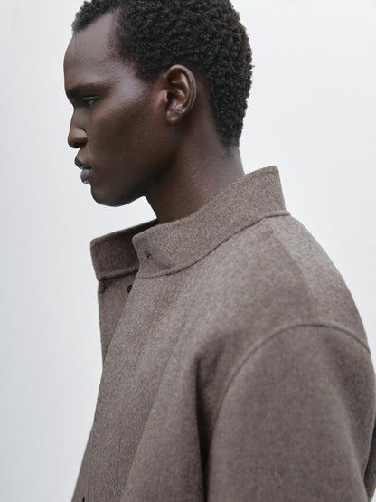 Double wool blend jacket