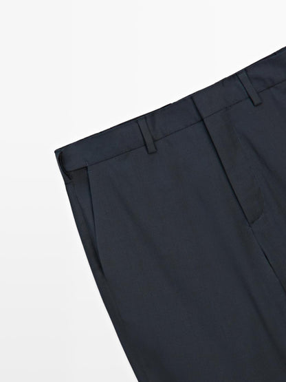 Comfort waist trousers with interior elastic