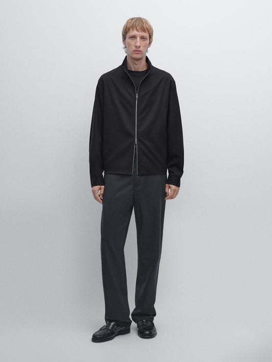 Comfort waist trousers with interior elastic