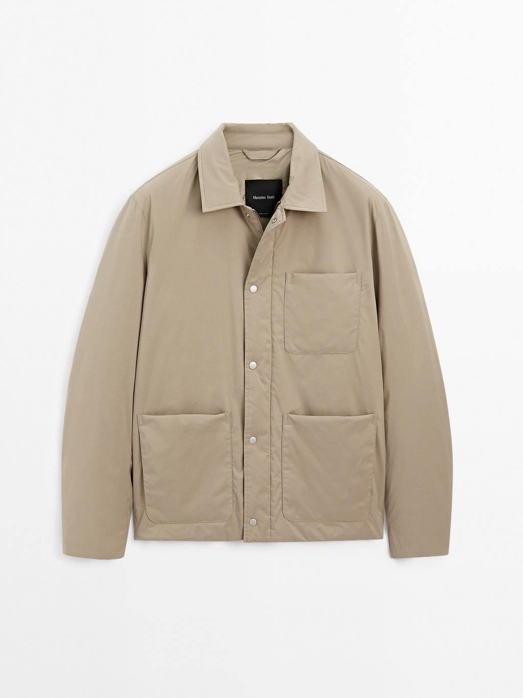 Water-repellent technical jacket