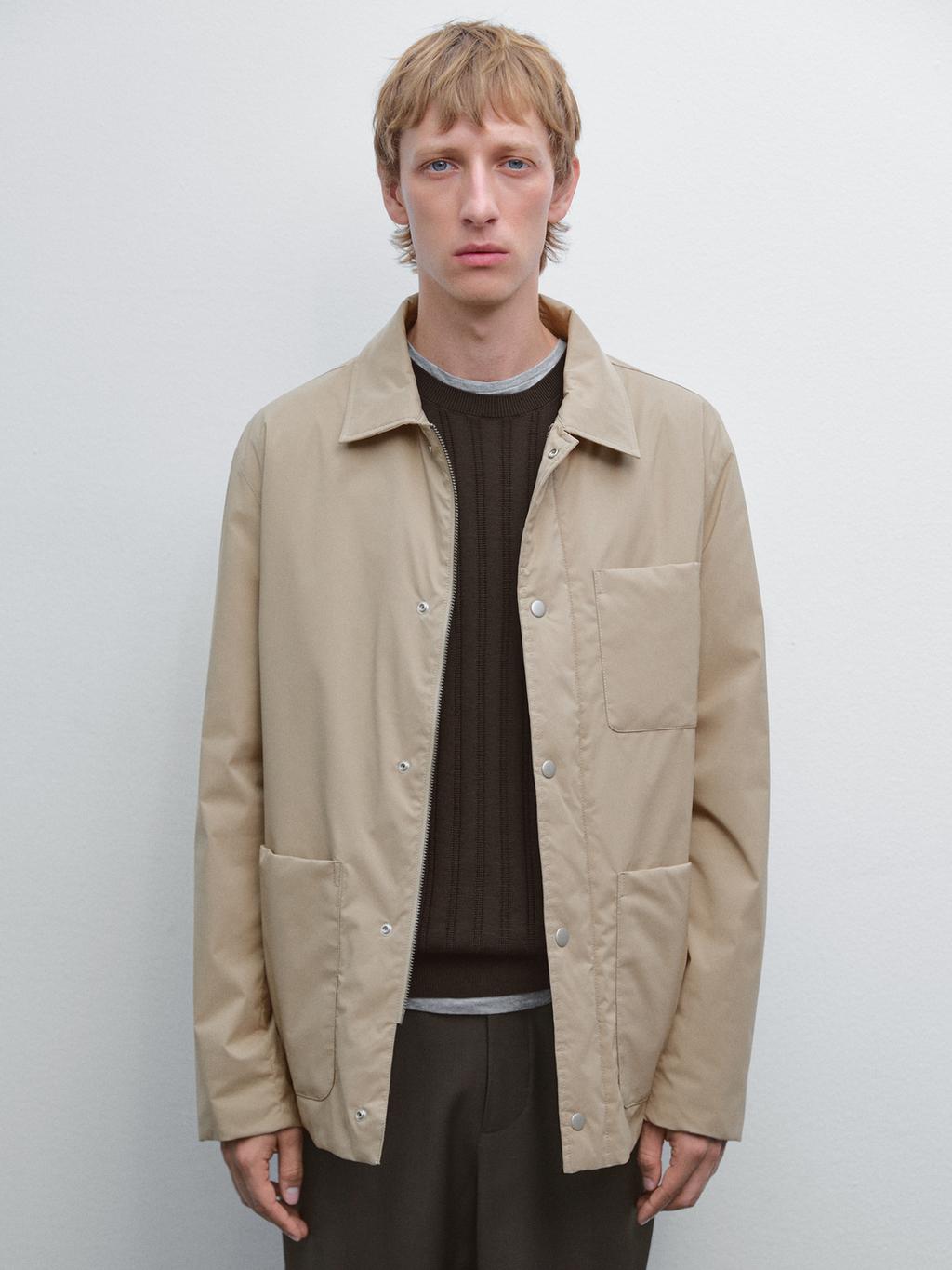 Water-repellent technical jacket