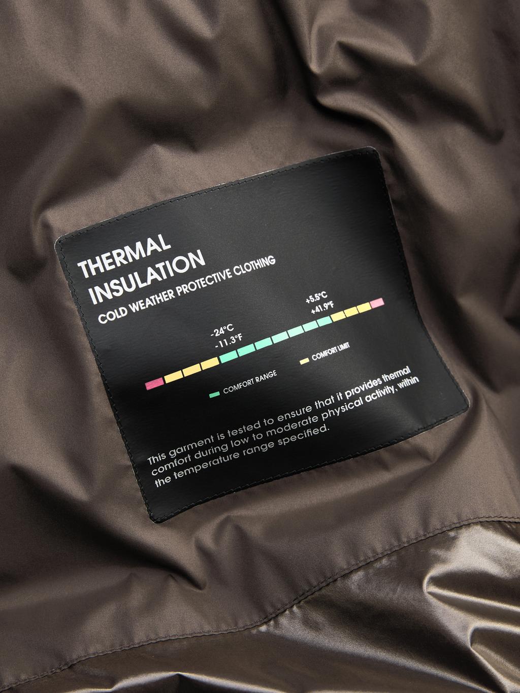 Water-repellent hooded puffer jacket