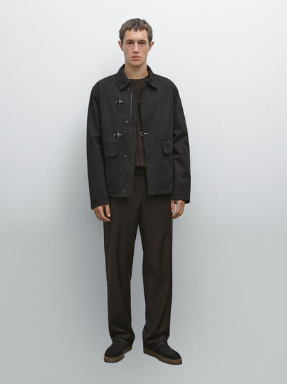 Water-repellent toggle jacket