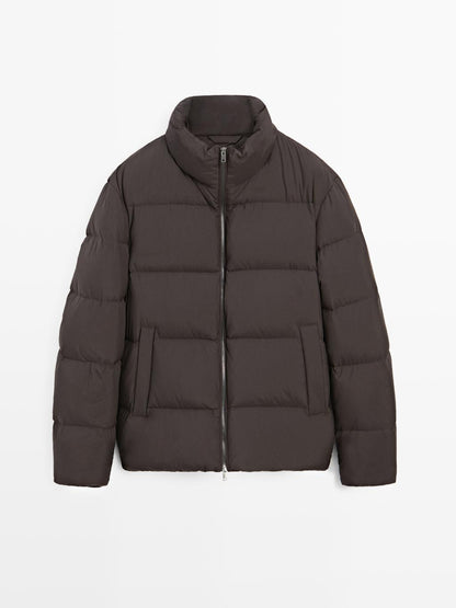 Water-repellent puffer jacket
