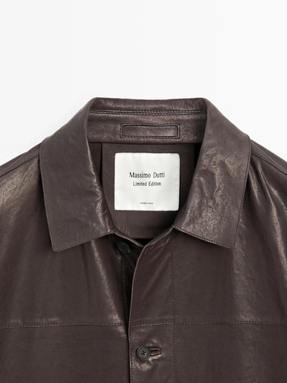 Nappa leather overshirt - LIMITED