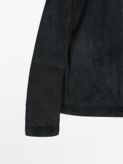 Suede leather jacket