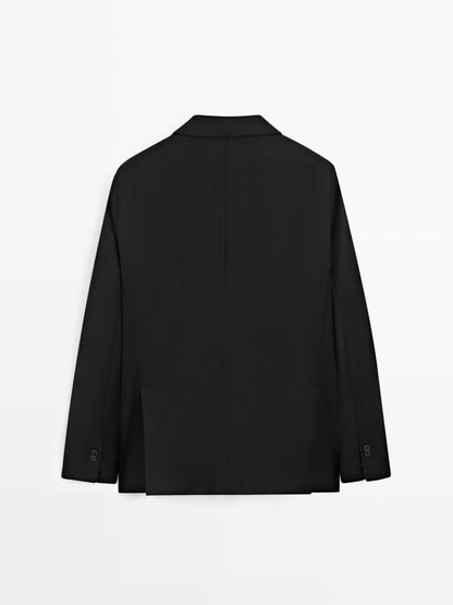 Flannel suit blazer - LIMITED