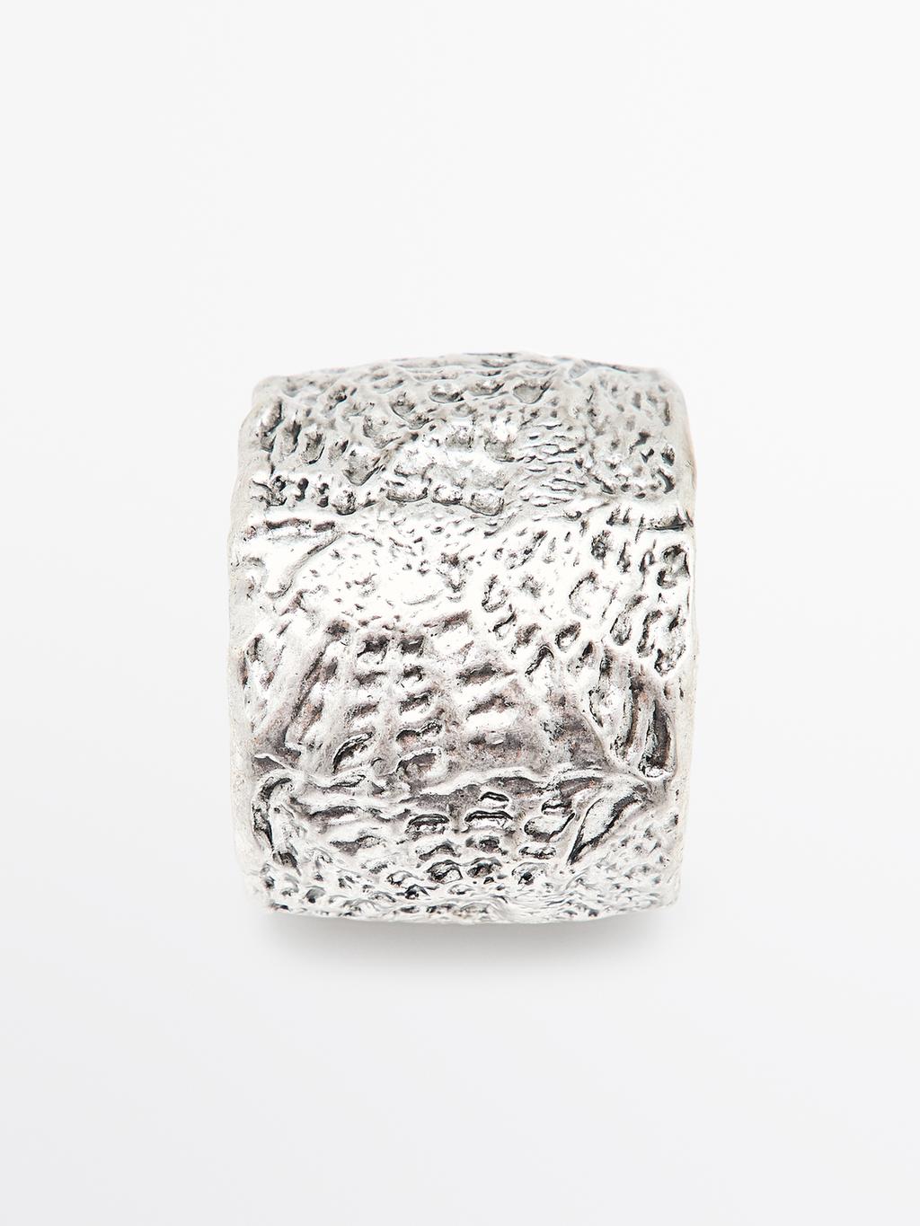 Textured metal bangle