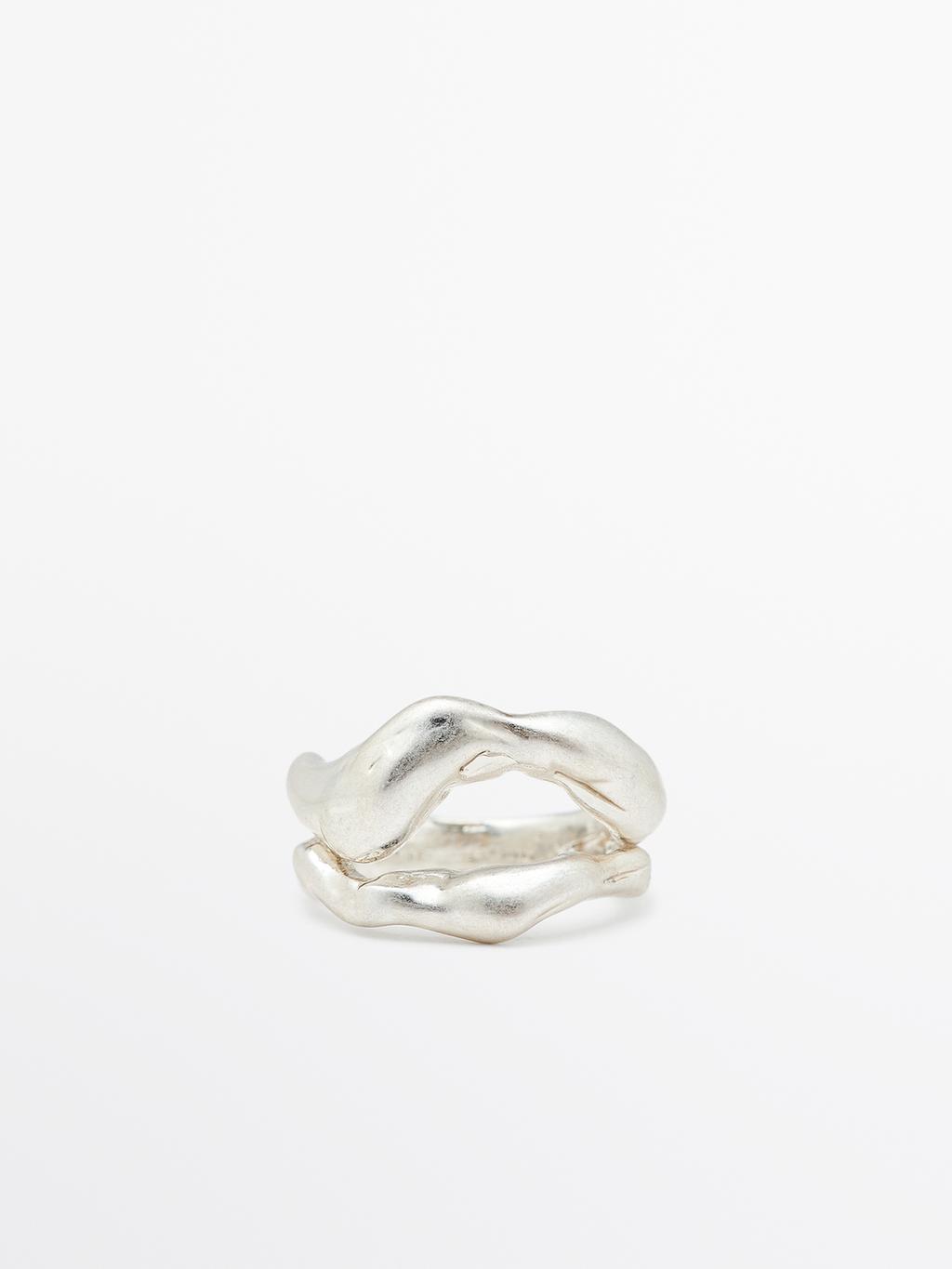 Abstract metal ring
