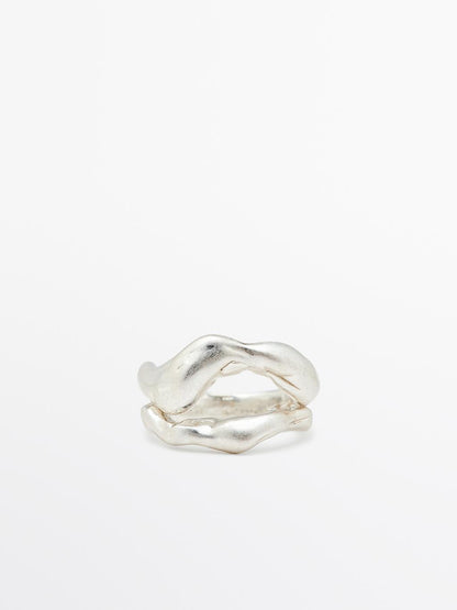 Abstract metal ring