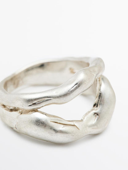 Abstract metal ring