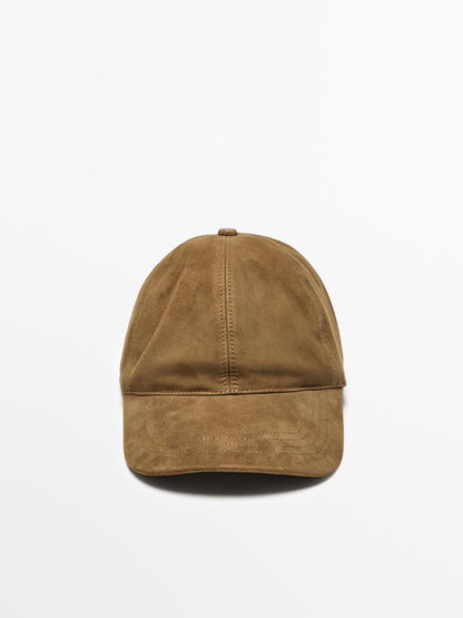 Split leather cap