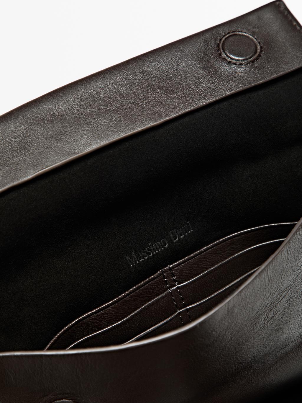 Nappa leather mini crossbody bag