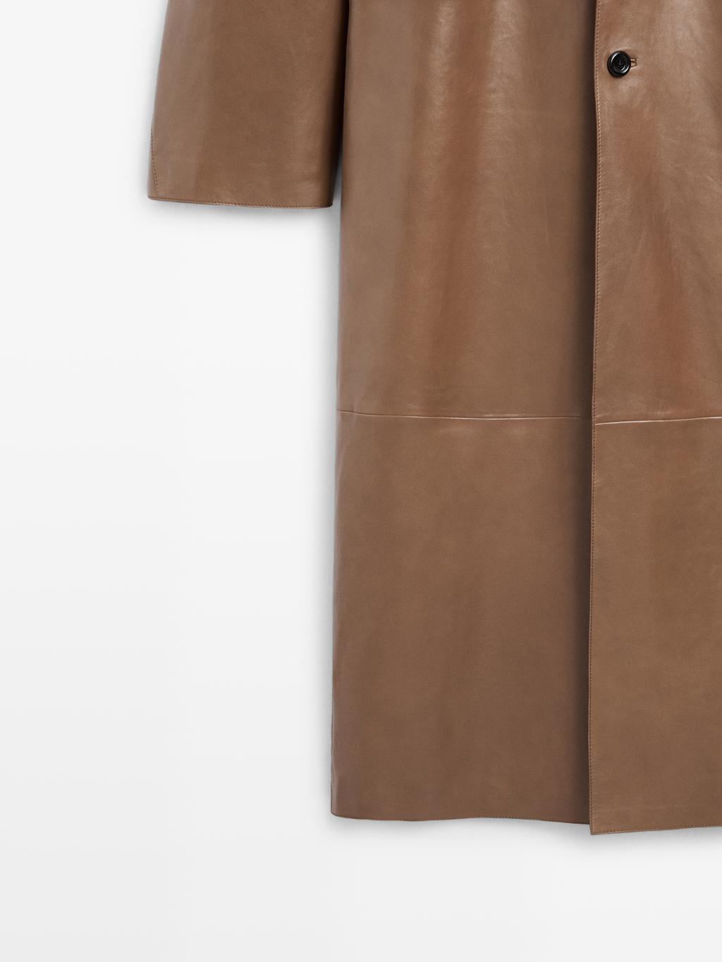 Long nappa leather coat - LIMITED