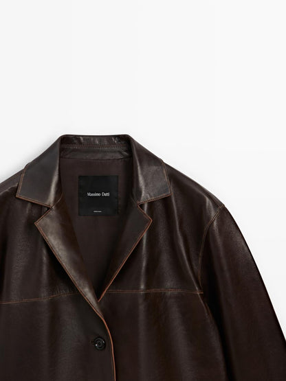 Nappa leather jacket