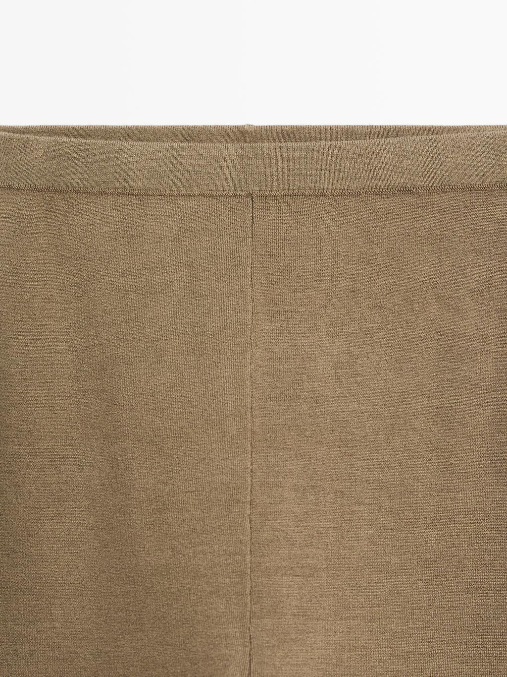 Knit silk blend leggings - LIMITED