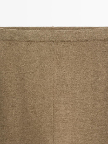 Knit silk blend leggings - LIMITED