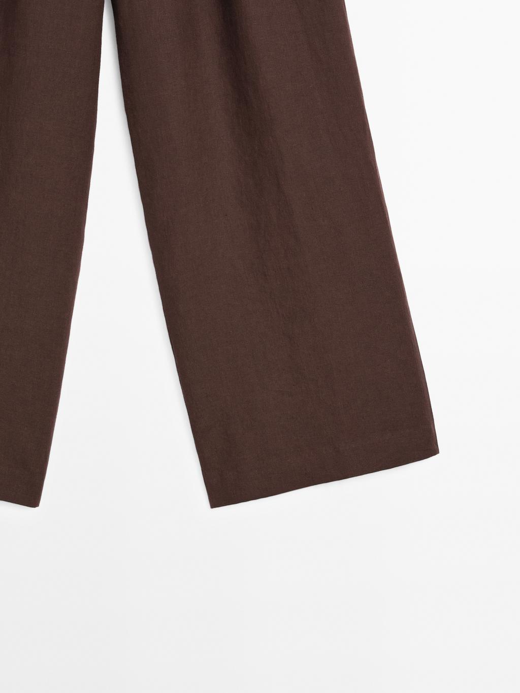 Flowing 100% linen trousers
