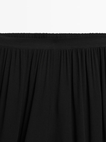 Sarouel trousers in flowing fabric - LIMITED