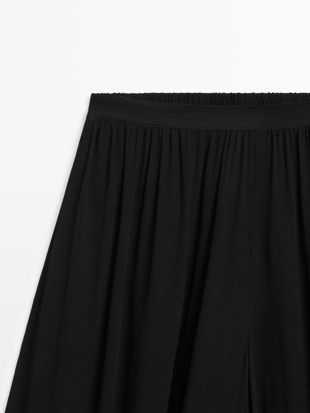 Sarouel trousers in flowing fabric - LIMITED