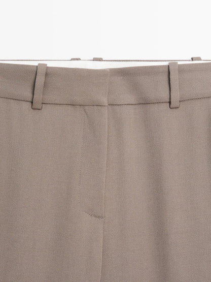 100% wool tailored fit trousers - LIMITED