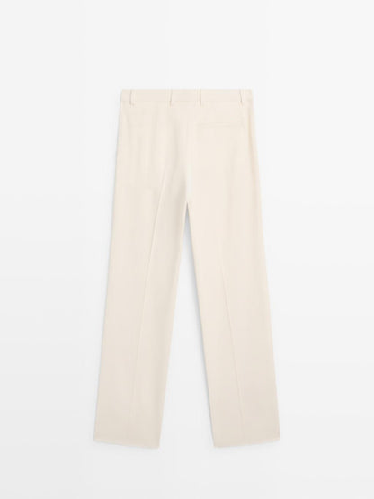 Trousers with double darts - LIMITED
