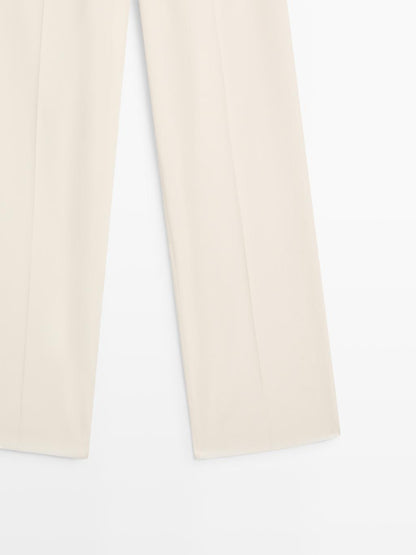 Trousers with double darts - LIMITED
