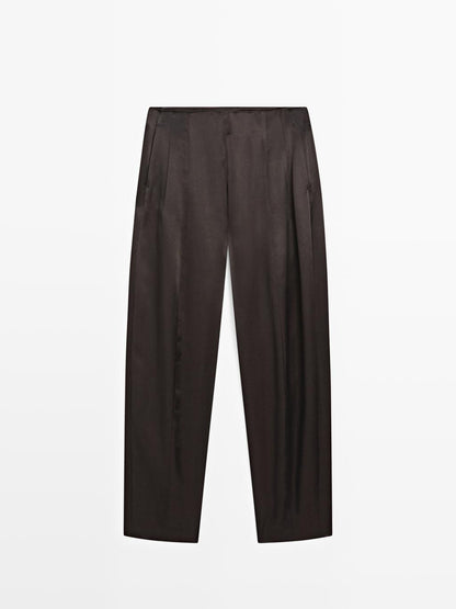 Satin balloon fit trousers - LIMITED