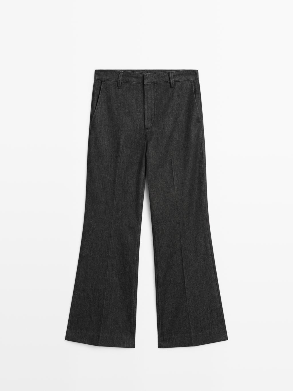 Mid-rise bell bottom jeans