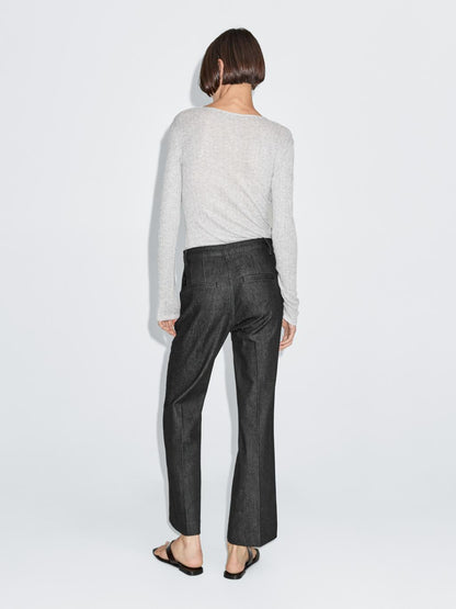 Mid-rise bell bottom jeans