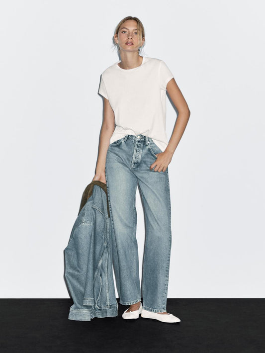 High-waist balloon fit jeans