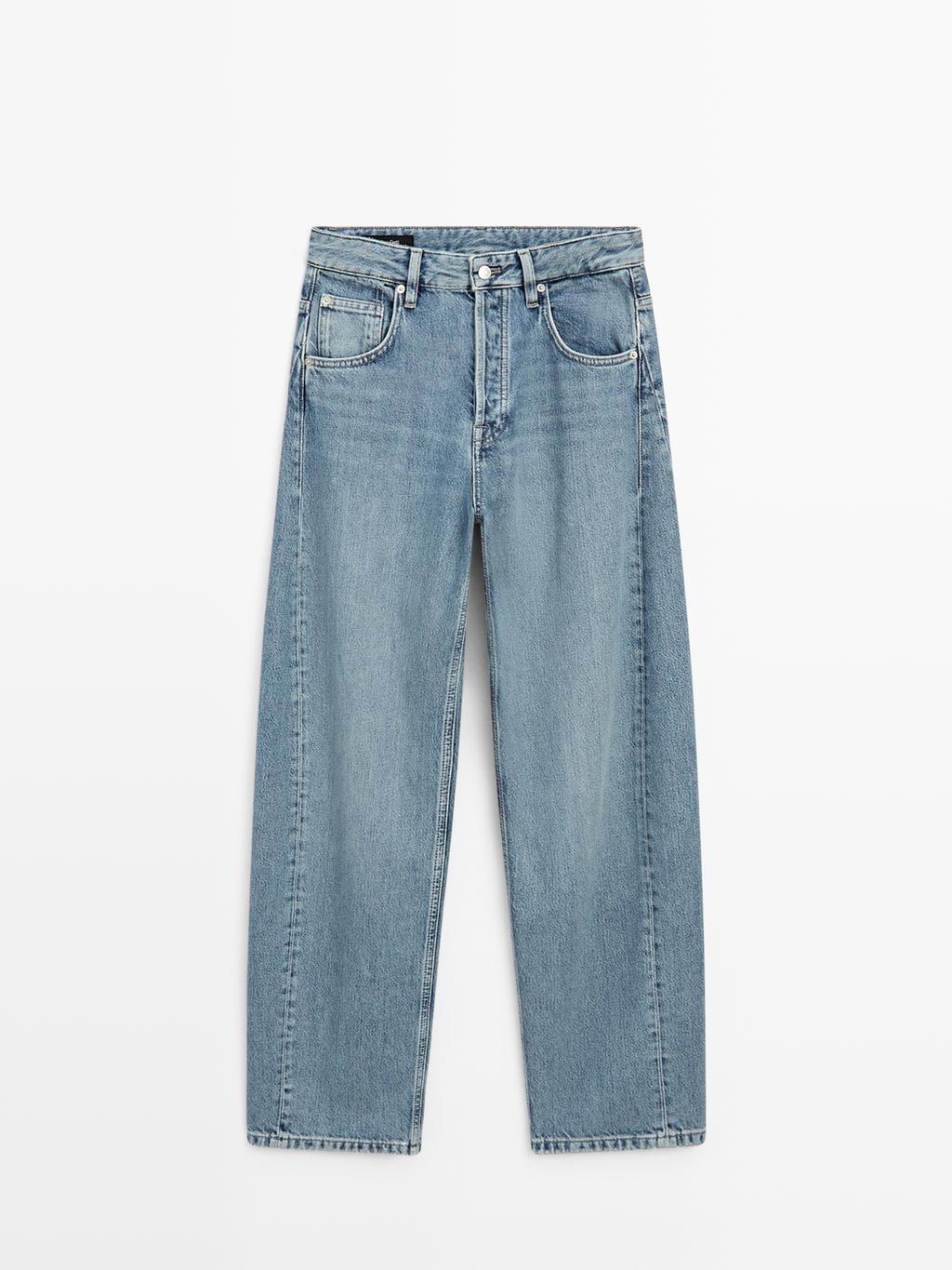 Mid-rise balloon fit jeans