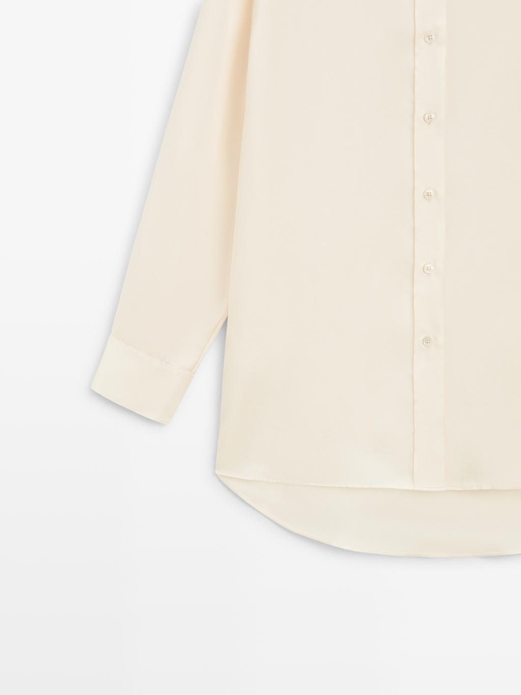 Flowing satin oversize shirt - LIMITED