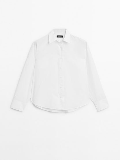 100% cotton shirt with seam detail