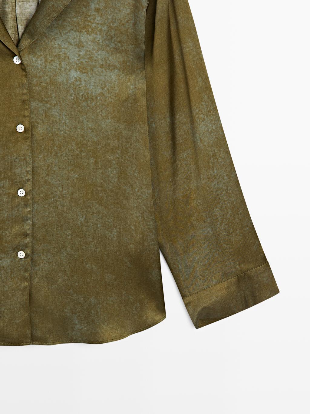 Printed flowing shirt