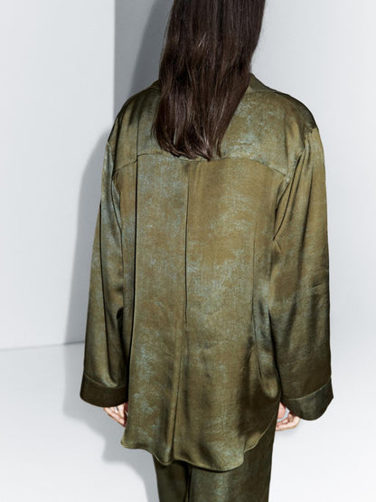 Printed flowing shirt