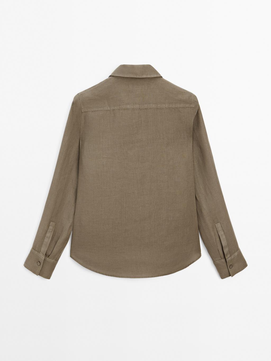 Flowing 100% linen shirt