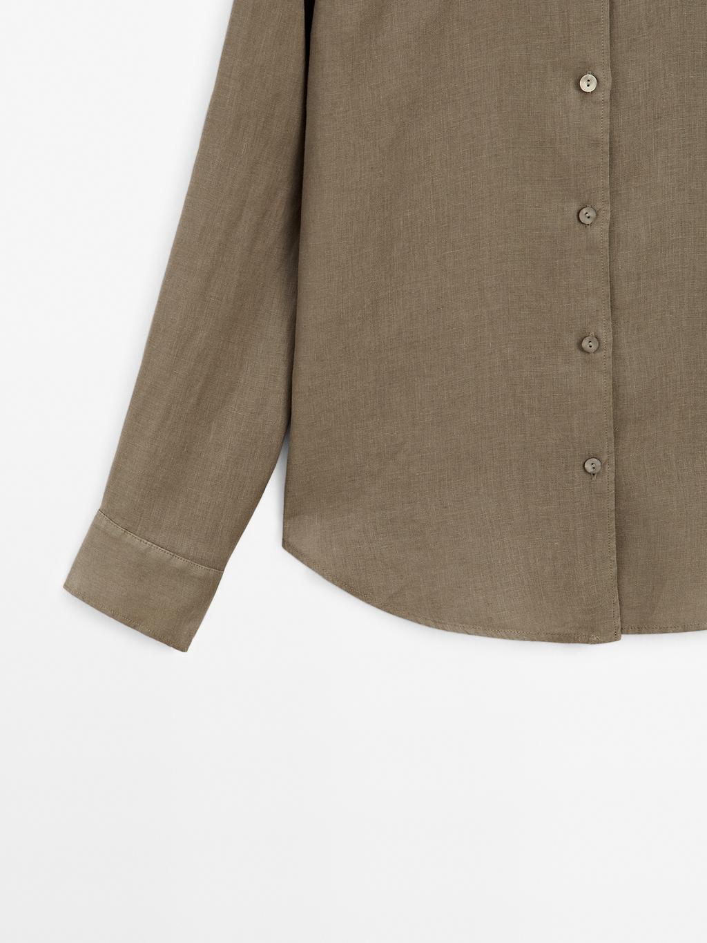 Flowing 100% linen shirt